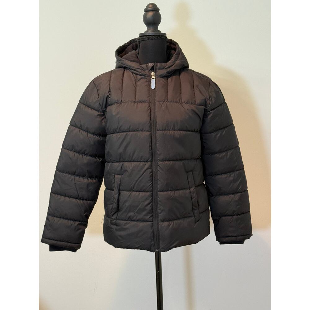 Wonder Nation Boys Puffy Jacket in Black